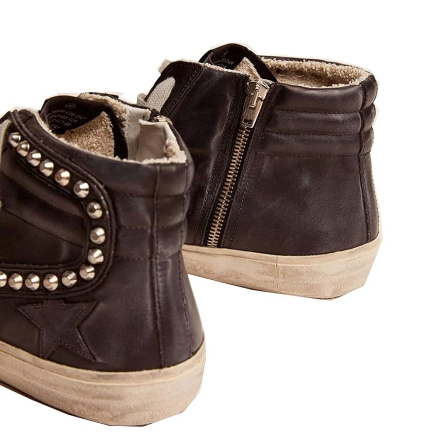 Amazon.com | Golden Goose Slide Leather Upper with Studs